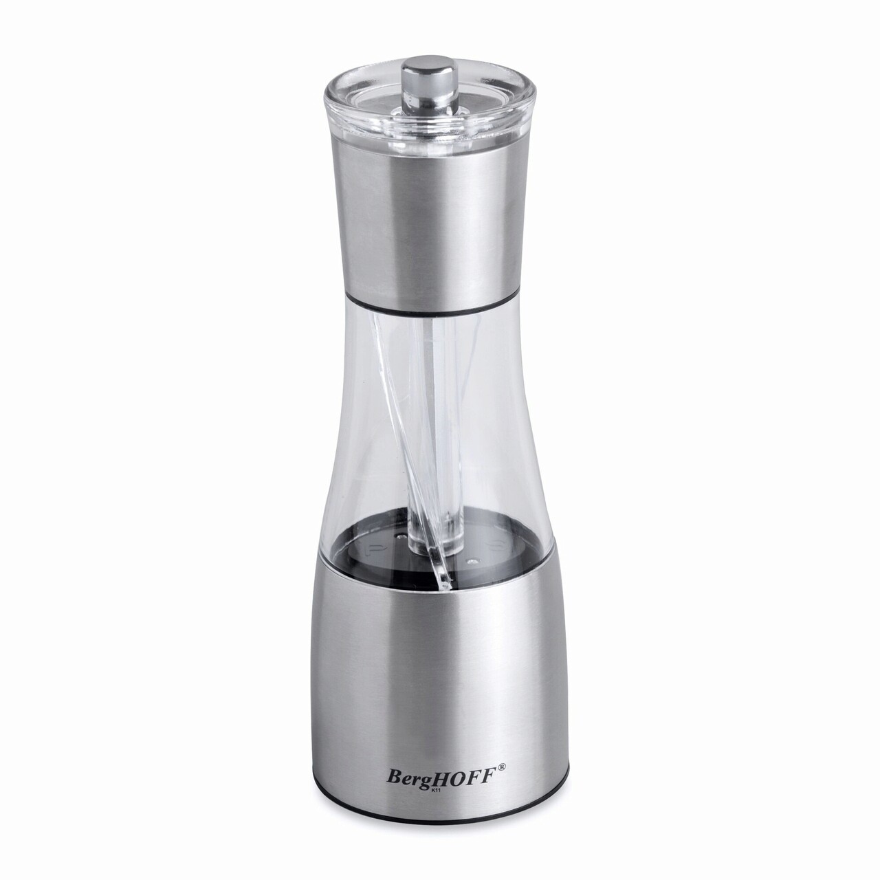 Rasnita Duo pentru sare si piper BergHOFF, Essentials, Ø6.5 x 19 cm, inox, argintiu - imagine 6